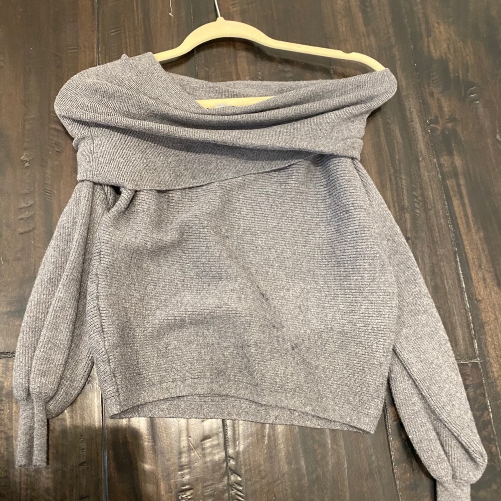 Zara off shoulder knit sweater